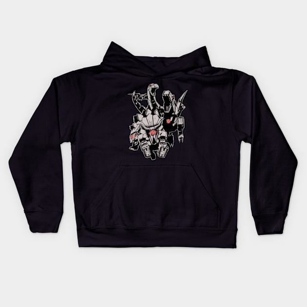 Dinobots Kids Hoodie by Little Bad Wren 